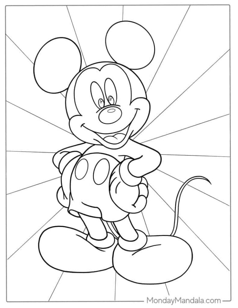 Printable Coloring Pages Of Mickey Mouse: A Fun And Educational Activity For All Ages