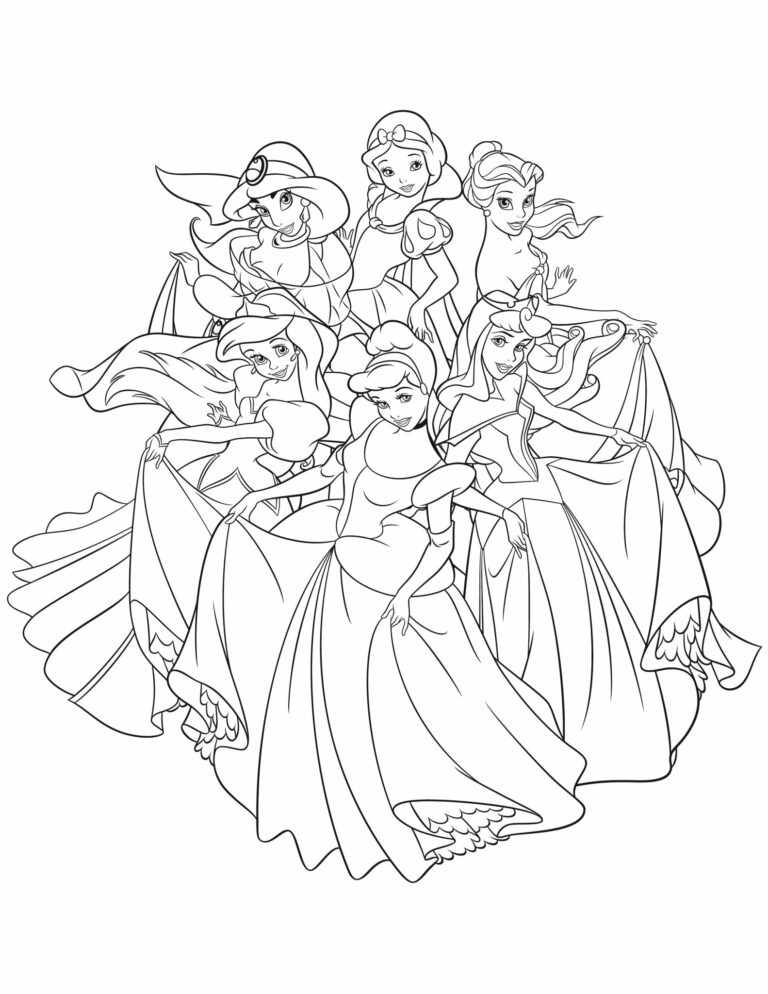 Printable Coloring Pages Princess Disney: A Magical Adventure for All Ages