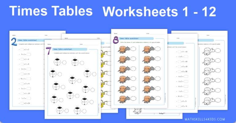 Times Tables Worksheets Printable: Enhance Multiplication Skills with Interactive Activities