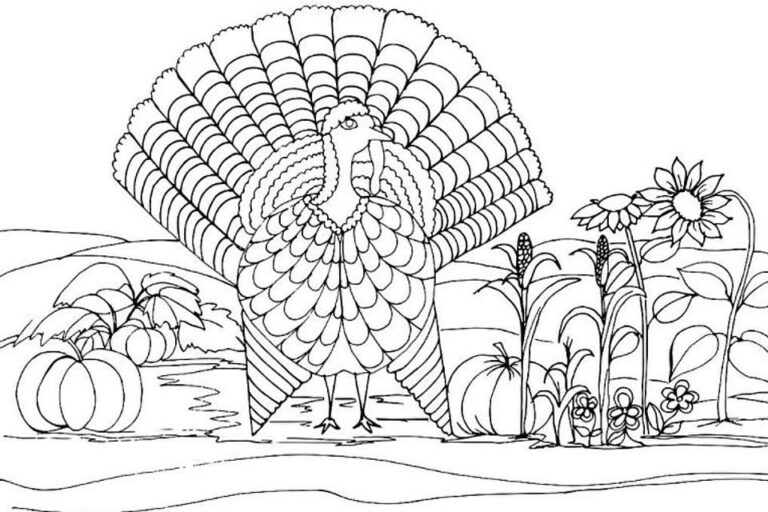 Turkey Coloring Page Printable: A Fun and Educational Activity for All Ages